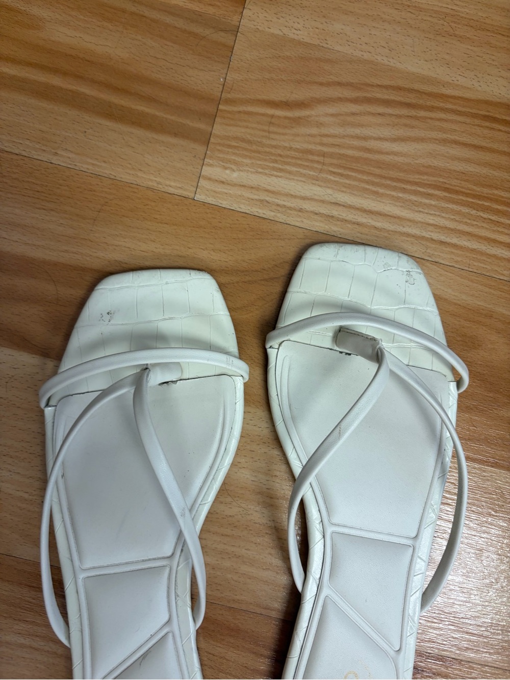 Strappy Slide Sandals in brow  and White bundle! - Picture 2 of 4